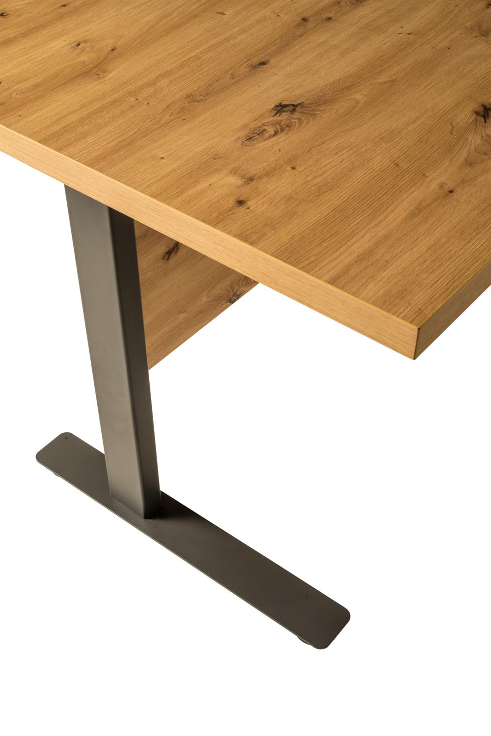 Composad | Scrivania della Linea RILEGA con Gambe in Metallo, Ufficio Moderno, Studio, Scrivania PC, (LxAxP) 120x75x80 cm, Rovere Mielato, Made in Italy