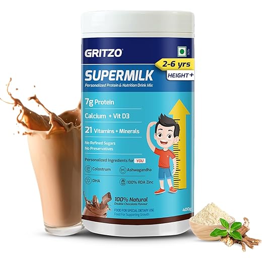 Gritzo SuperMilk Height+ Protein Powder 400g 7g