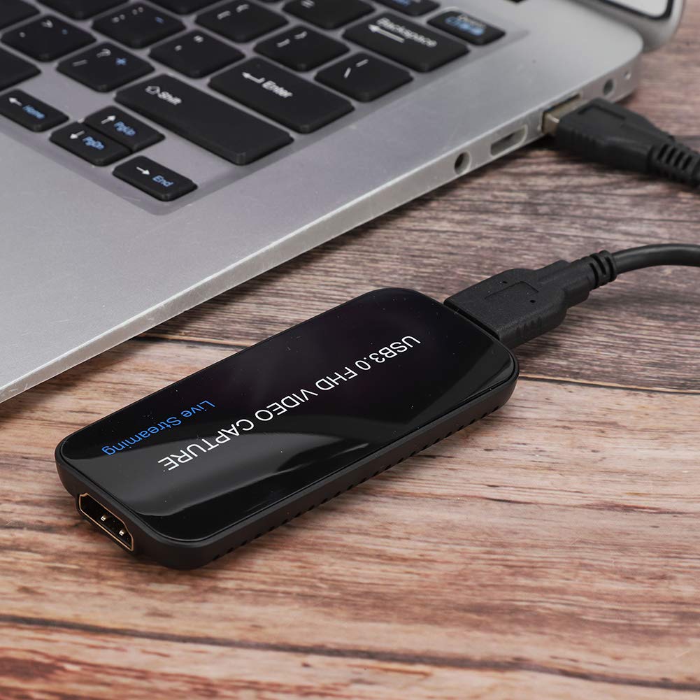 Tarjeta de captura de video USB HDMI HD, tarjeta de captura USB 3.0 para 1080p/60 Hz y 4K/30 Hz, tarjeta de adquisición de video plug-and-play con entrada HDMI para, Mac,