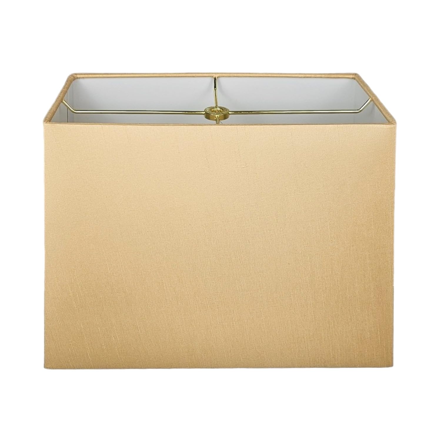 Royal Designs, Inc. Rectangle Hardback Lamp Shade, HB-613-12AGL, Antique Gold, (5 x 10) x (8 x 12) x 9.5