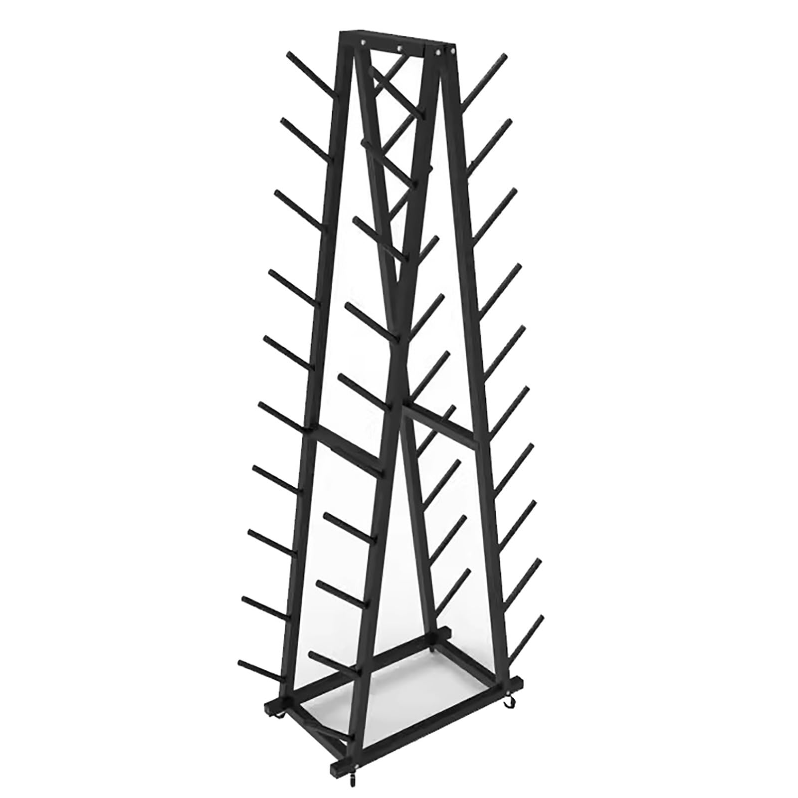 Soporte para Esterilla de Yoga de Doble Cara con Ruedas, Organizador de Almacenamiento para Rodillos de Espuma extragrandes y esterillas de Ejercicio para Gimnasio o Sala de Entrenamiento, c