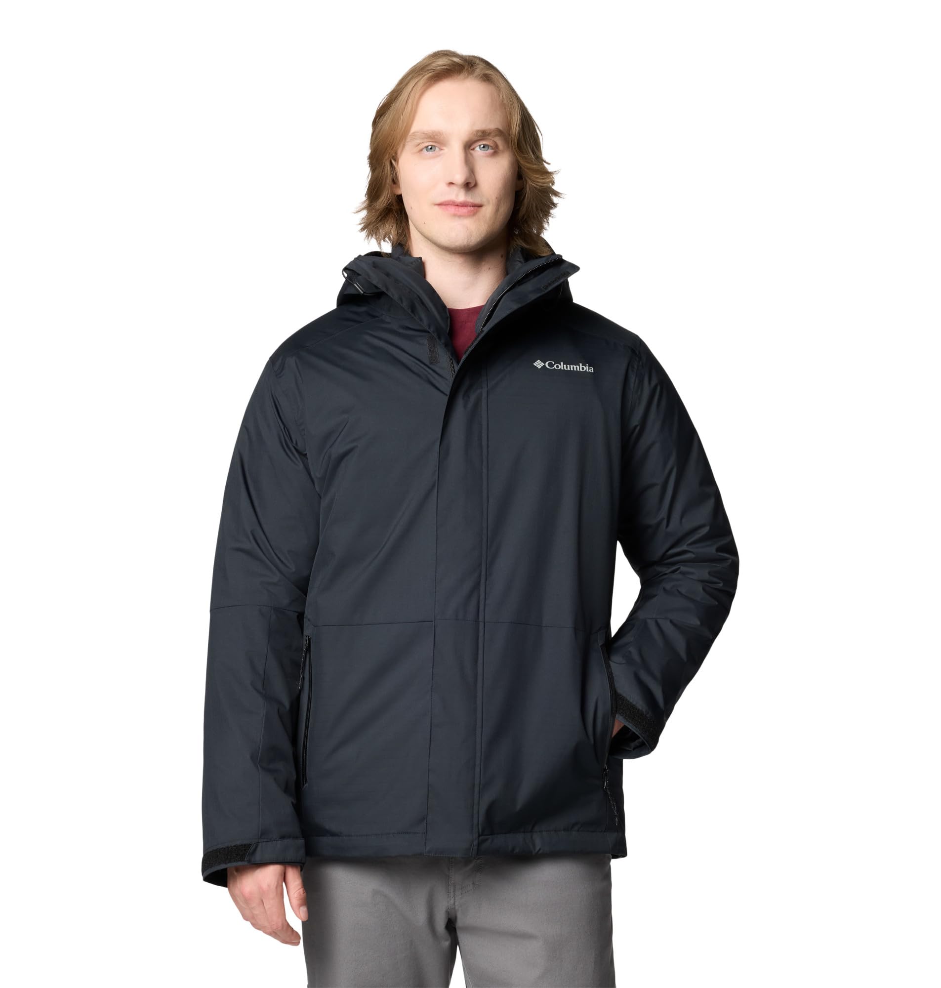 Columbia Men's Point Park Interchange Jacket, Black, S
