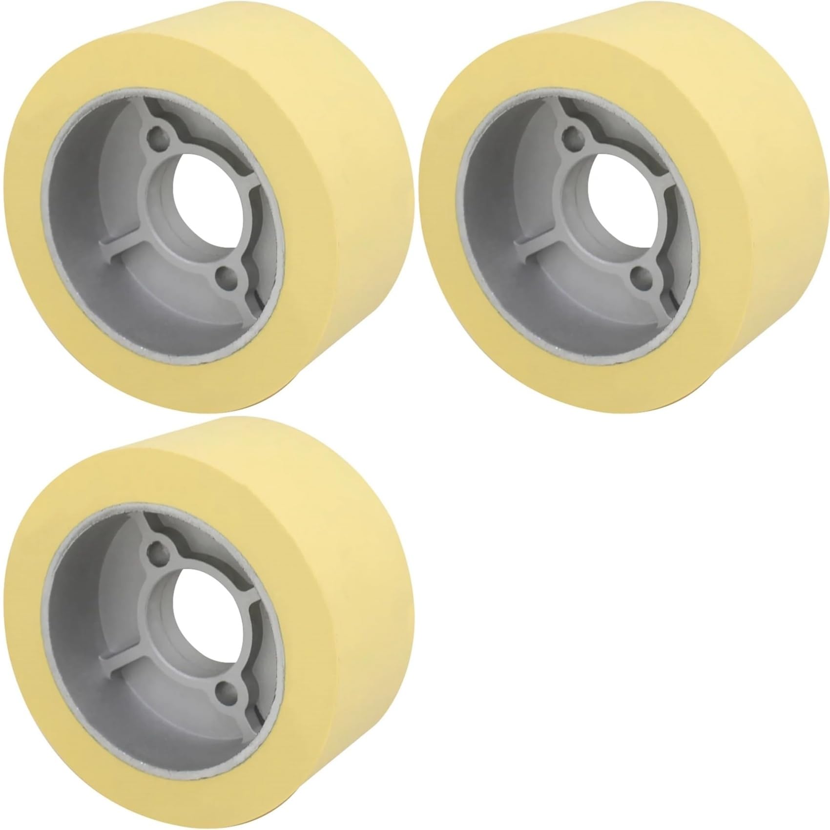 Jnchdghwa As Shown 3X Rubber Presses Roller Woodworking Milling Machine Drive Wheel Universal Power Feeder Wheel Power-Stock Feeder Wheel