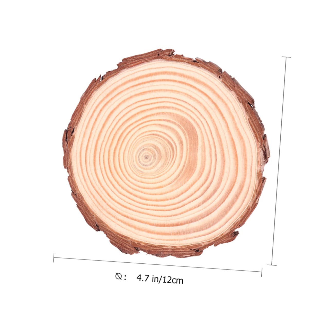 DOITOOL 12stücke Naturholzscheiben Runde Unbemalte Holzscheiben Holzbastelscheiben Zum Bemalen Und Dekoration Für Weihnachten Hochzeit Party