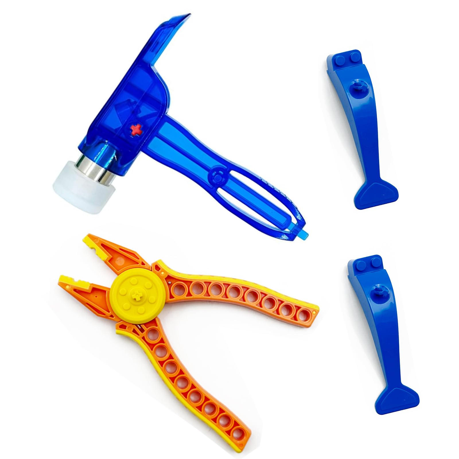 Building Blocks Tool Kit Brick Separator Tools Compatible with LEGO Technic Blocks Tool Accessories Multi-Functional Hammer Pliers (Random Color)