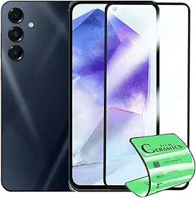 Película Protetora de Cerâmica Compatível Samsung Galaxy A55 Cobertura Total, Não Quebra