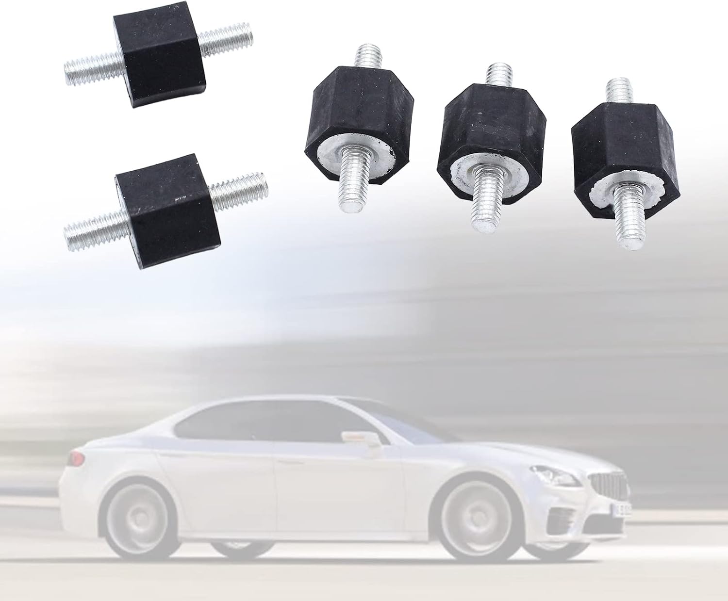 PURPLELILY Rubber Mounts Anti-Vibration Block Car Bobbins For B4 MK3 191201256 Air Compressors Engine Water