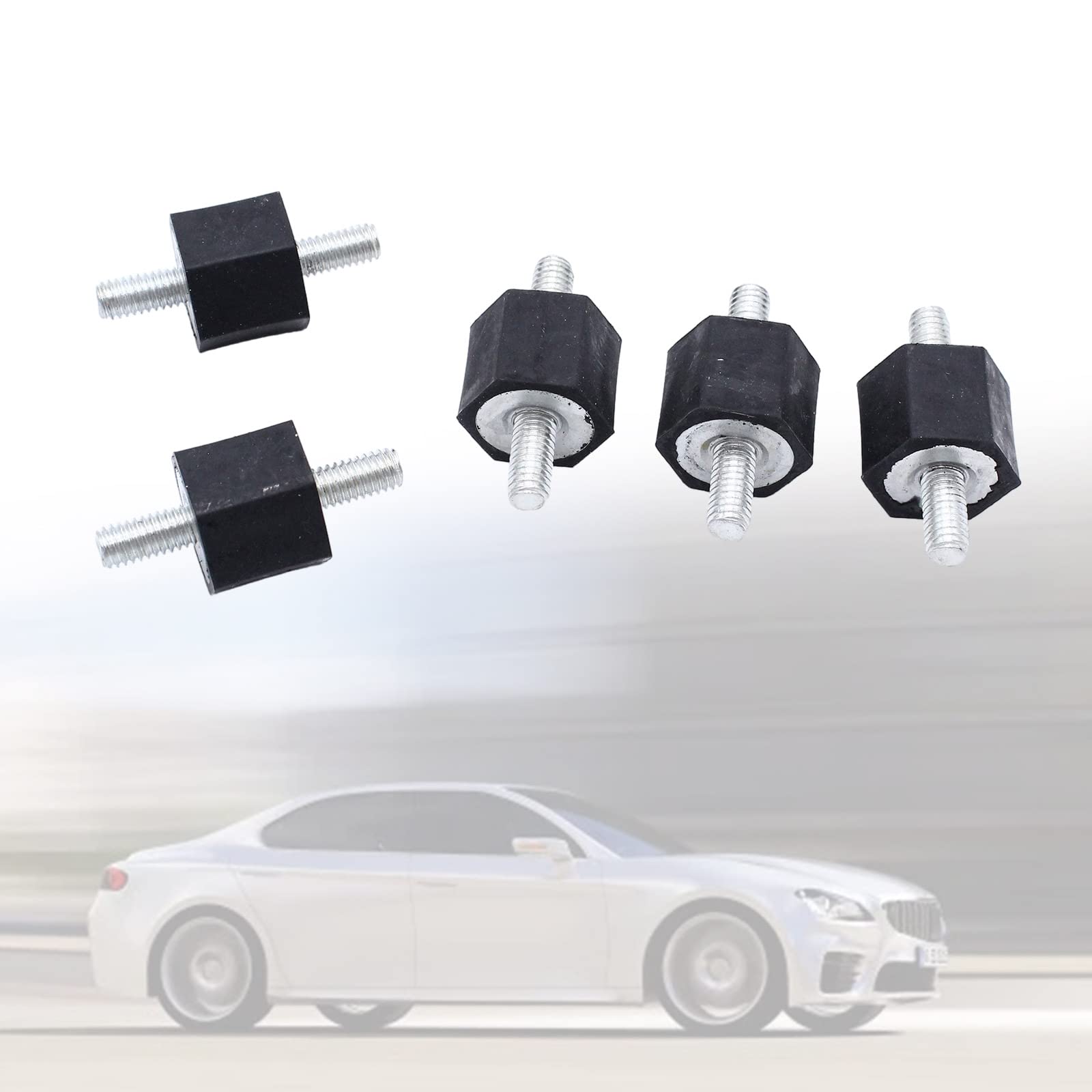 XEGZLH M6 Rubber Mounts Anti-Vibration Block Car Bobbins for B4 MK2 191201256 Air Compressors Engine Water