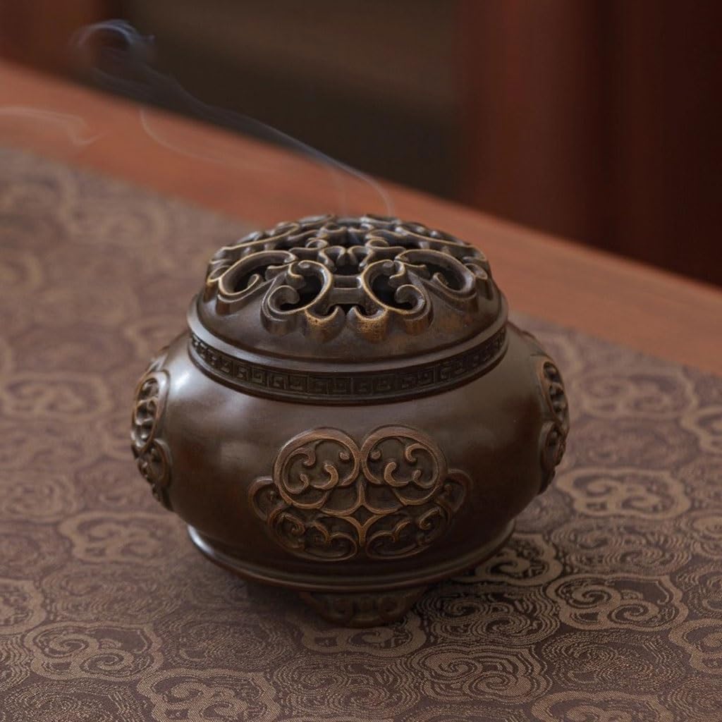Quemador de incienso de cascada, creativo patrón de ramas entrelazadas, quemador de incienso para oficina en casa, estilo chino, adornos de regalo cultural y creativo, quemador de incienso de reflujo