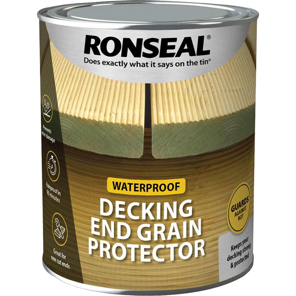 Ronseal Rslegp750 Decking End Grain Preserve Green, 750 Ml 5010214873340