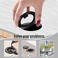 Vista 8 de Prudiut Juego de 2 anillos y tapas para sombrilla de mesa de patio de 2 pulgadas, juego de 2 tapones y tapas estándar para agujero de sombrilla