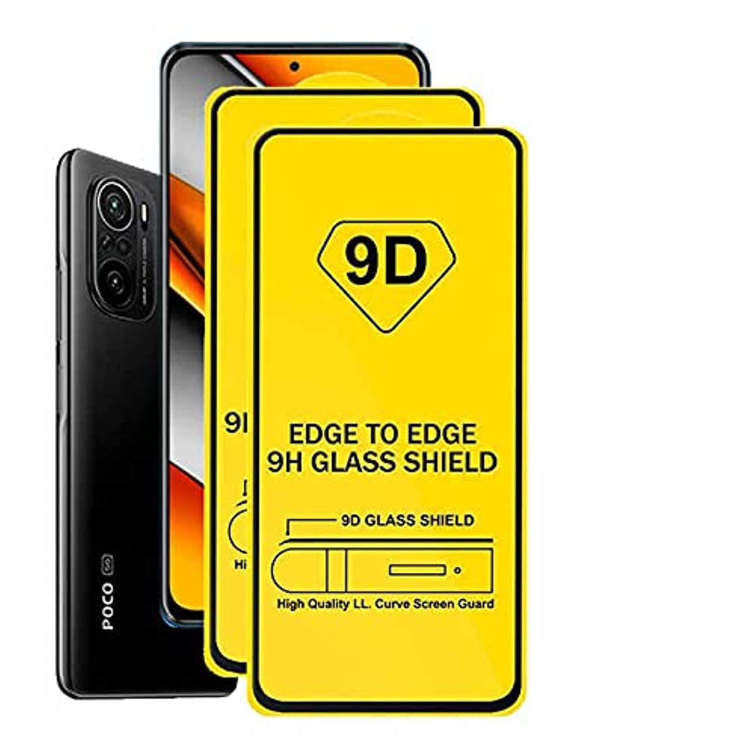 Muzz 2 Pieces 9D Protective Glass for Xiaomi POCO F3 5G Screen Protector Film Glass on Pocco Pocophone F 3 (2)