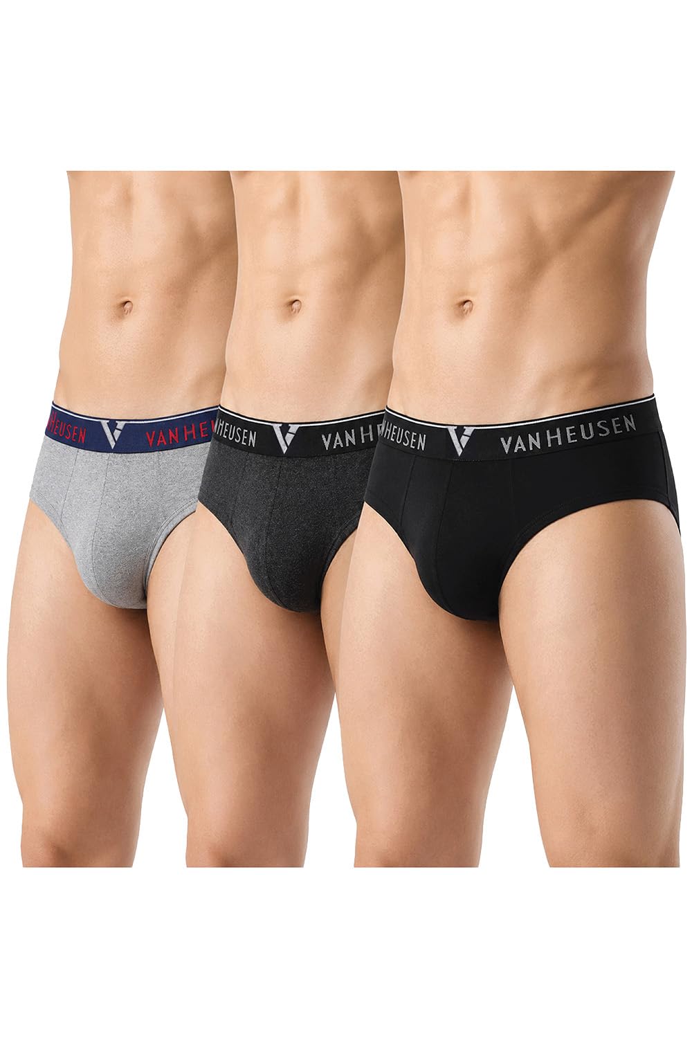 Men Anti Bacterial Briefs - 100% Combed Cotton - Pack of 3 - Colour Fresh, Moisture Wicking-image-39