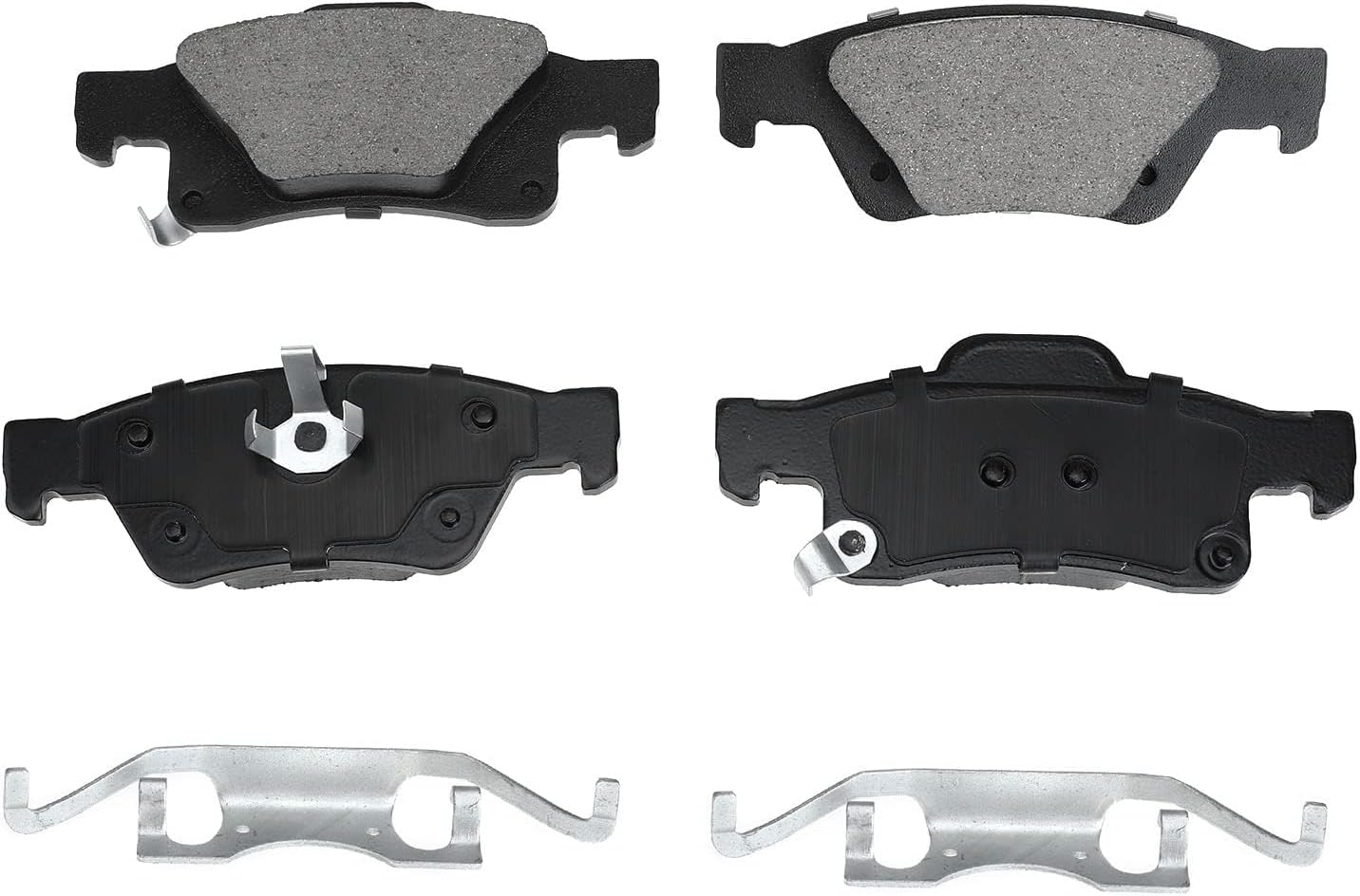 A-Premium 12.99 inch (330mm) Rear Solid Disc Brake Rotors + Ceramic Pads Kit Compatible with Select Dodge and Jeep Models - Durango/Grand Cherokee 2011-2020, 6-PC Set