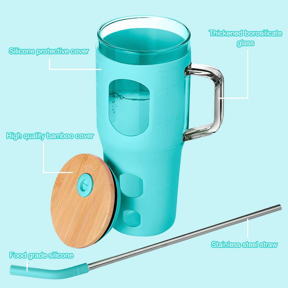 Verre à Café Glacé Avec Couvercle Et Paille - Gobelet Réutilisable 453g - Style Bubble Tea - Pour Cocktail, Soda, Eau