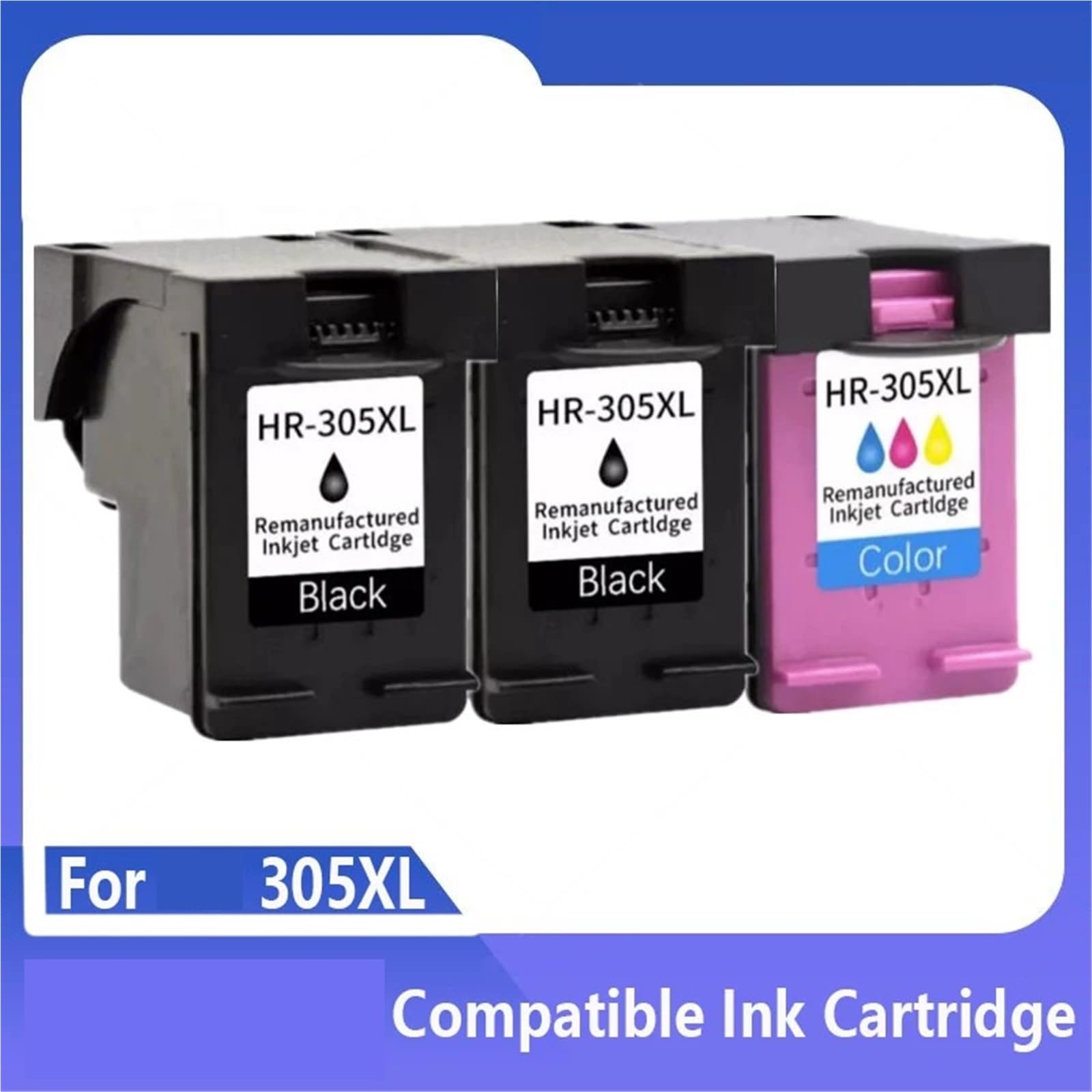 Compatible for Imprimante HP 305 XL, Cartouche DeskJet 2700 Envy 6000