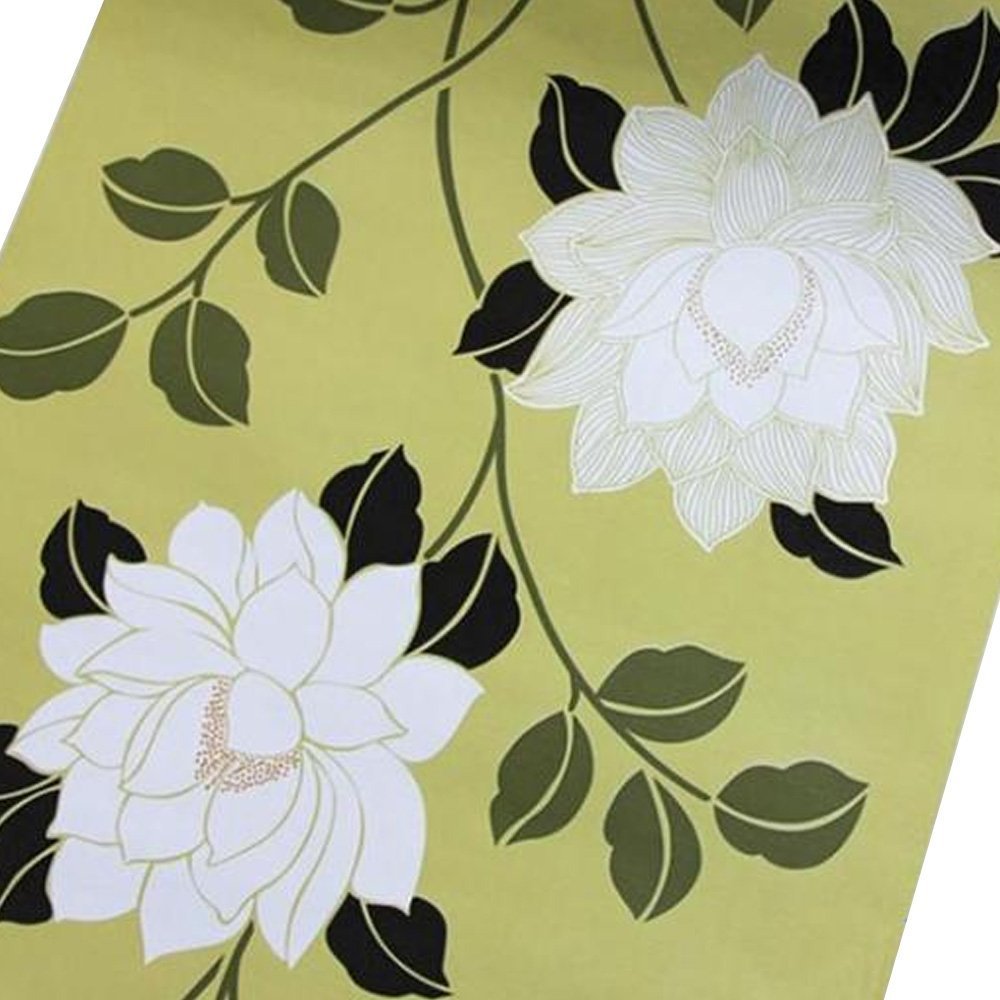 YifelySimpleLife4U Large White Peony Removable PVC Shelf Drawer Liner Home Decor Contact Paper 17x118 Inch