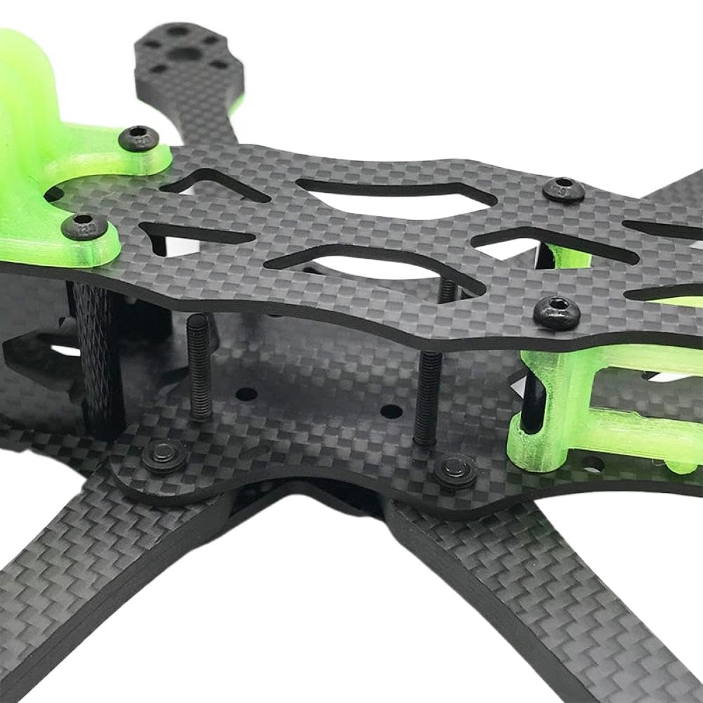 Kit telaio quadricottero in fibra di carbonio Braccio da 5 pollici passo 225 mm passo 5,5 mm compatibile con drone unità aria O3