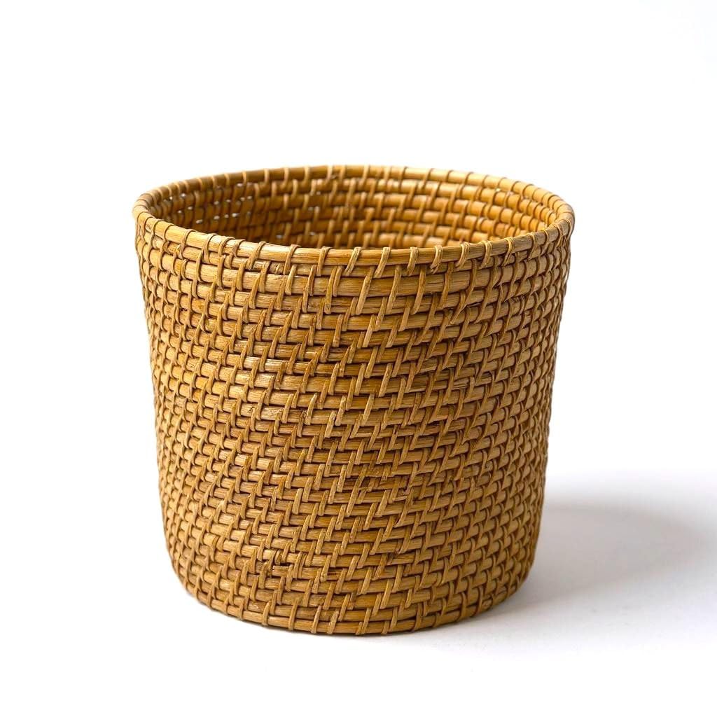 Handcrafted Cane Planter – Multiple Sizes | Washable, Outdoor Safe, Upto 40-Year Durable Plant Pot | Eco-Friendly Natural Basket | Assamese Traditional Craft | Indoor Outdoor Decor (Large)-image-5