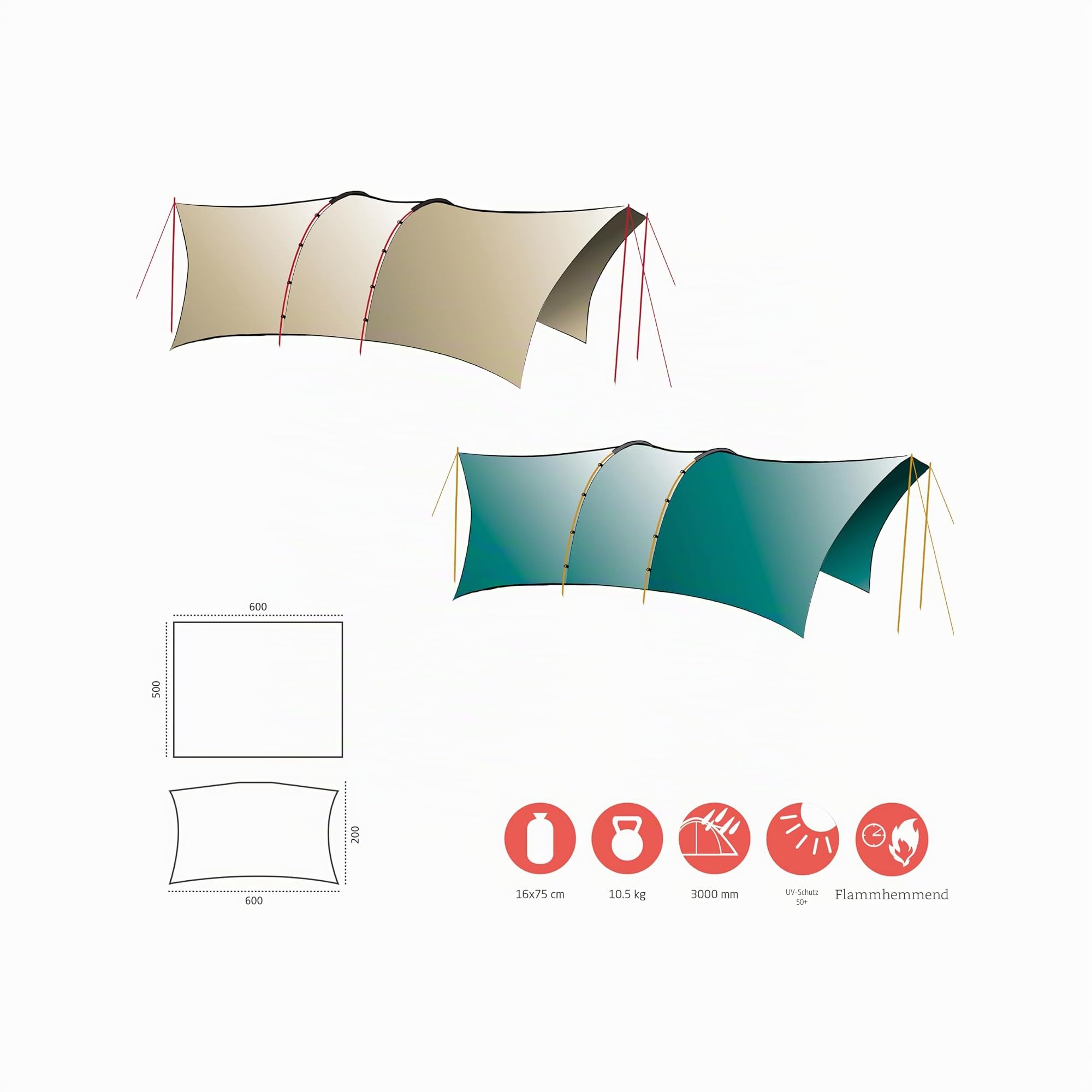 GRAND CANYON Tarp TAHUTA Shelter 5