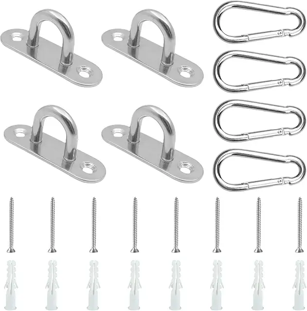 Ganchos Pared Conjunto 4 Pcs - Gancho Rede Parede en Acero Inoxidable