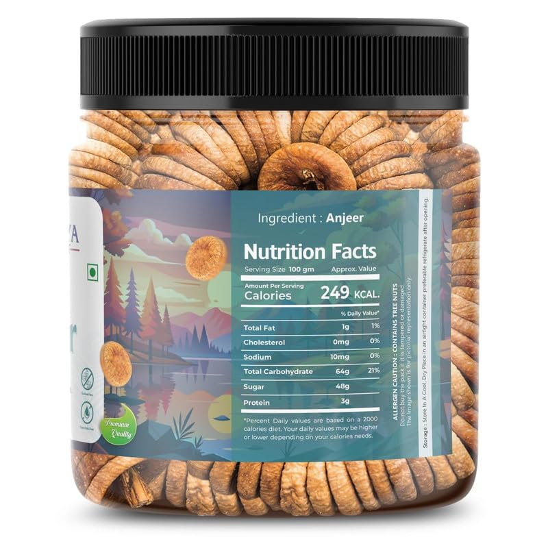 Image of MISHIYA MART Afghan Anjeer Figs Dry Fruits | Dried Afghan Anjeer | Rich Source of Vitamins & Dietary Fiber | Healthy Snack | 100gm
