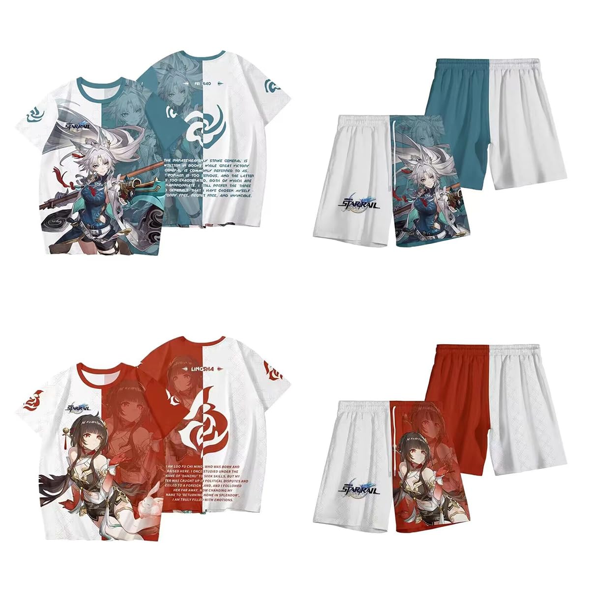Amazon.co.jp: 崩壊：スターレイル 飛霄 tシャツ 霊砂 半袖 半ズボン 