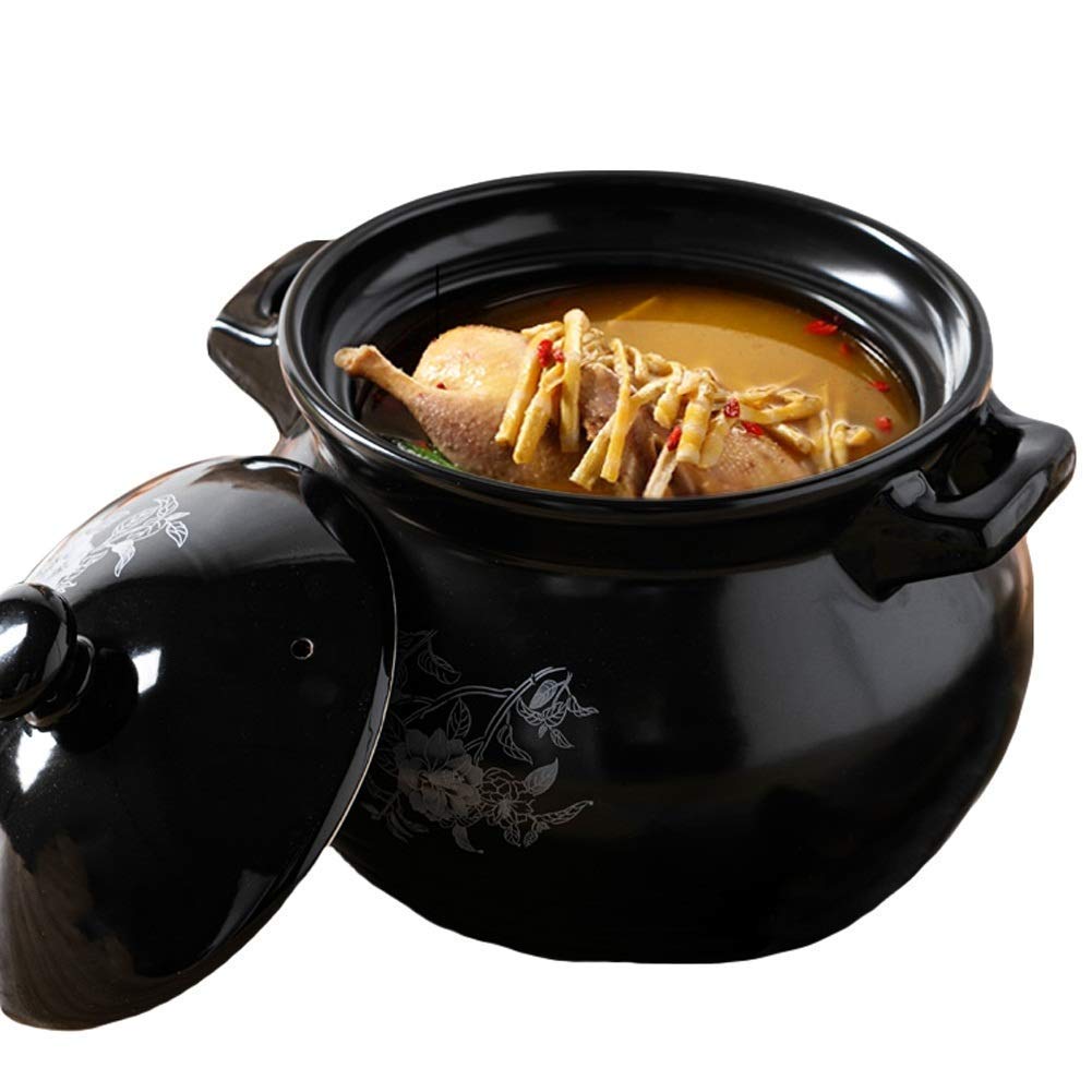 METTEOR Casserole Dish High Temperature Resistant Ceramics Healthy Soup Pot Stew Easy To Clean