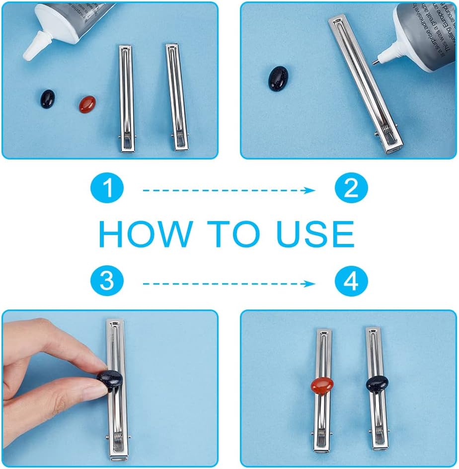 SUPERFINDINGS 48pcs Oval Dyed Natural Agate Cabochons 14x10mm Flatback Semi-Precious Gemstones Cabochons 23 Colors Healing Quartz Chakra Crystal Stone for Jewelry Making - Image 5