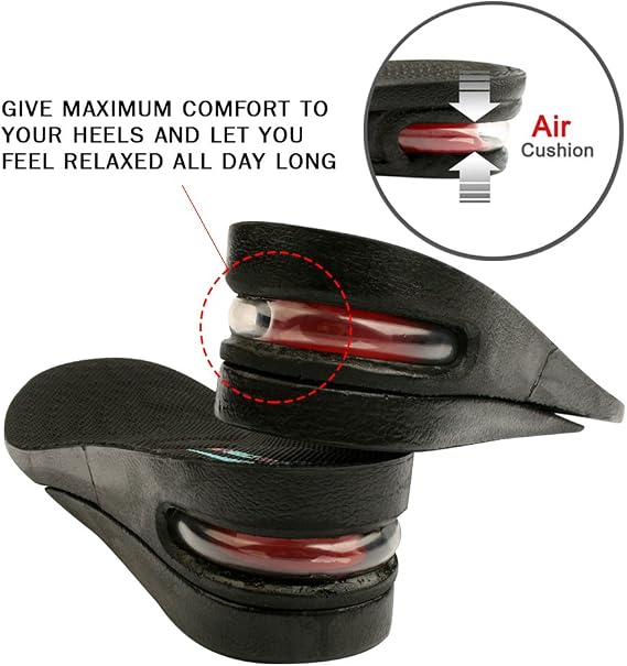 Height Increase Shoe Insoles with Air Cushion (2 Layers (2 UP) (Women's 5.5-9.5))
