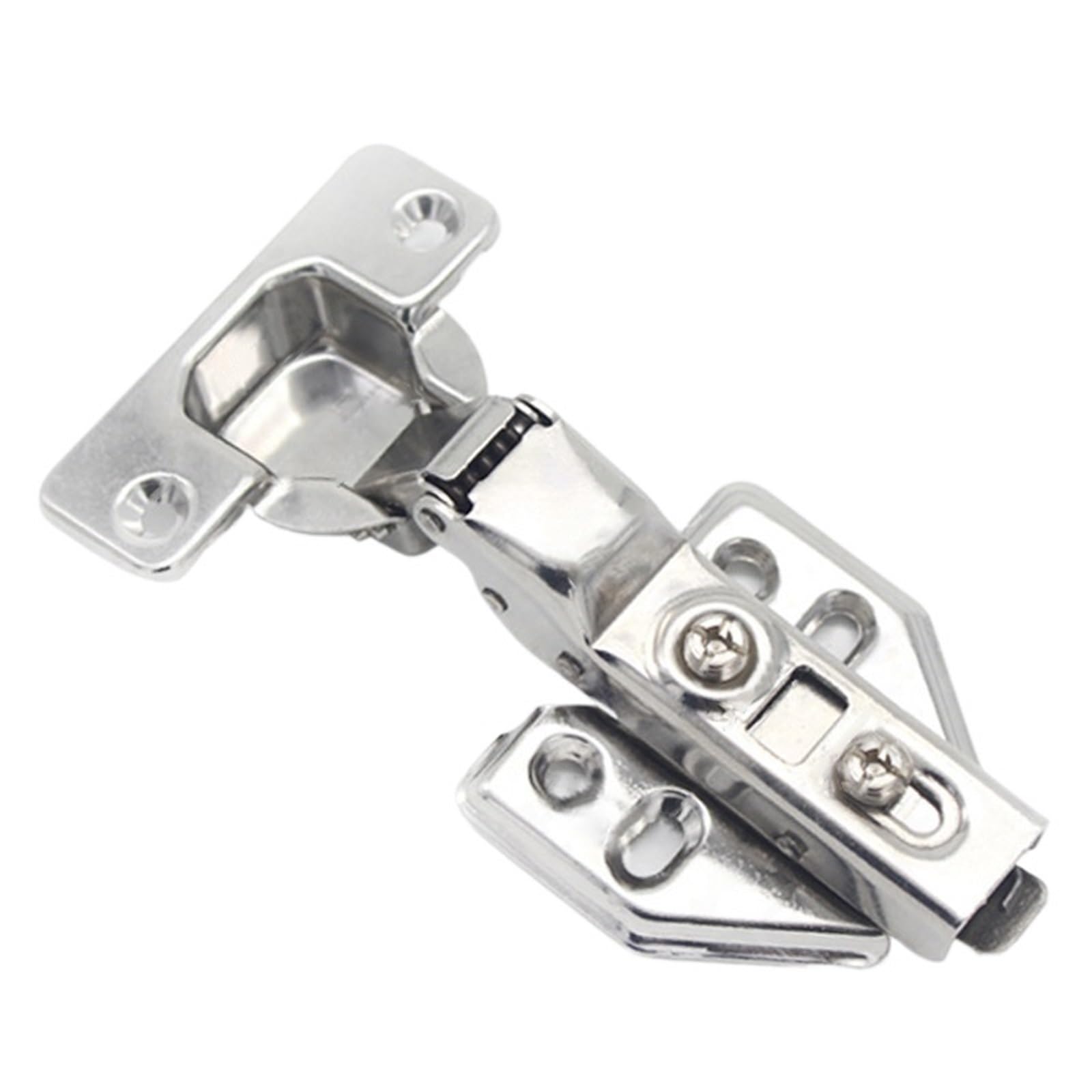 1/2/4/8pcs Hinges Furniture Cabinets Stainless Steel Door Hinges(Detachable HO 2PCS)
