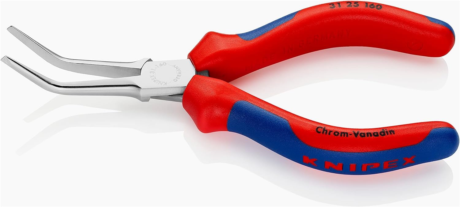 KNIPEX Szczypce chwytające (szczypce chwytające wydłużone) chromowany z osłonkami wielokomponentowymi 160 mm, 31 25 160