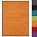 Produktbild Schmutzfangmatte Use&Wash - Türmatte Sauberlaufmatte Fußabtreter - Fussmatte Teppich - für Flur Eingang Eingangsbereich - rutschfest & waschbar - in vielen Farben (90 x 150 cm, Orange 107)