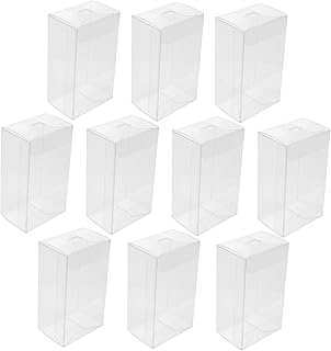 LABRIMP 10pcs Boxes Ice Candy Packing Box Clear Pastry Party Favors Server Stickers Retro Red Tea Kettles Clear Tote Bag for Files Clear Boxes Miniature Clown Pet Biscuit Plastic Ice Cream