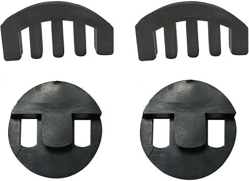 4Pcs Rubber Violin Practice Mute, Claw Style & Round Tourte Style Mute for Violin