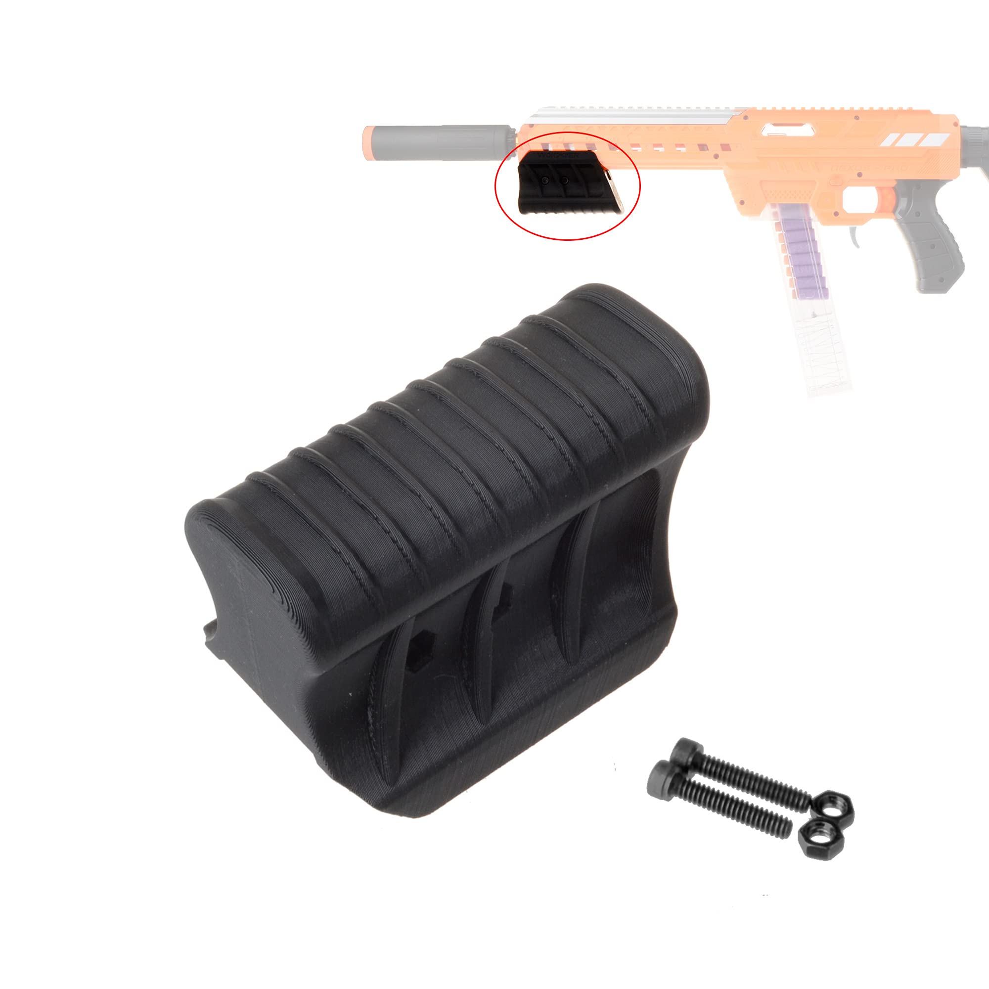 WORKER F10555 Pump Grip 3D Print Mod Kit for Adventure Force Nexus Pro Modify Toy
