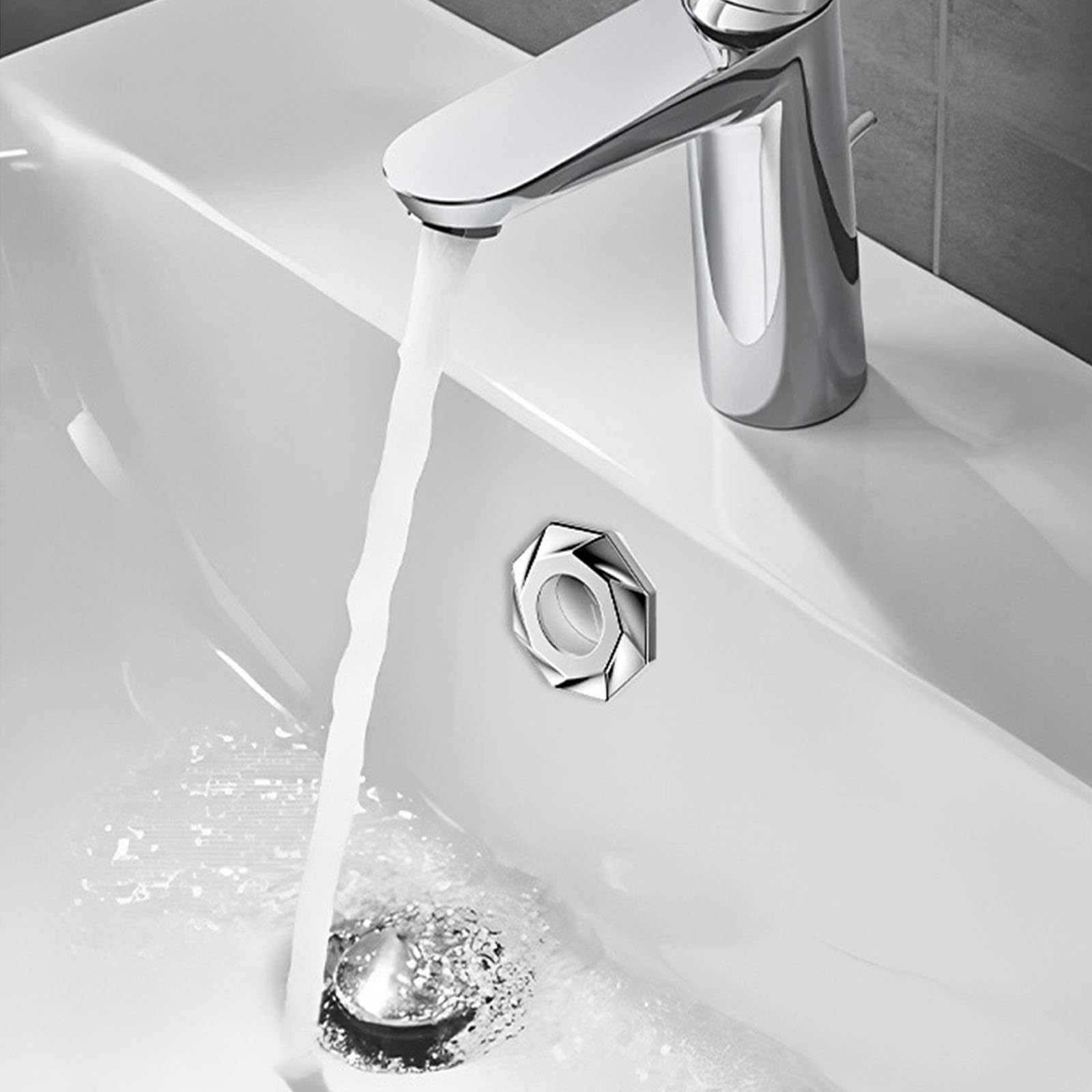 3Pieces Sturdy ABS Materials Sink Overflows Covers Accessory For Aesthetic And Functional Bathrooms Elegant Color