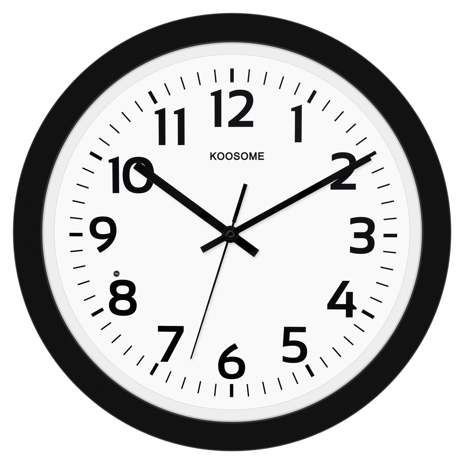 Nachtlicht Wanduhr 33cm lautlos, automatische Dimmung & beleuchtet