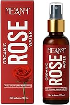 MEANT Organic Rose Water for Face 100ml | 100% Pure Bulgarian Rosa Damascena | Natural Facial Toner, Hydrating Mist & Skin Refresher | No Alcohol | For All Skin Types