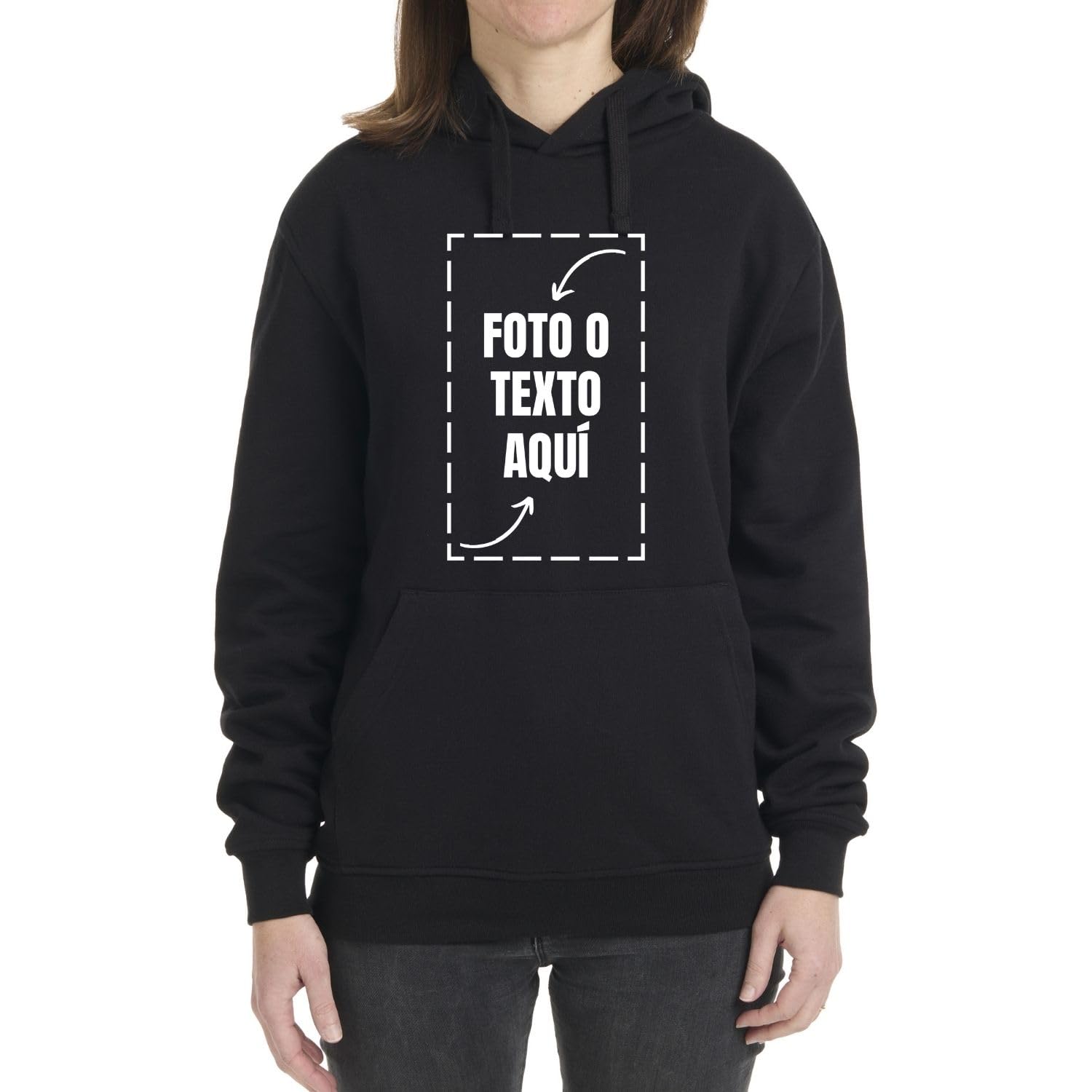 latostadora Sudadera Personalizada Hombre Mujer - Sudaderas Personalizadas Capucha - Sudaderas para Personalizar - Sudadera Personalizable por Delante y Detras - Personalised Hoodie Regalo