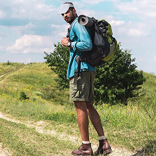 Cooraby 12 Pack Visor Cap Sun Protection Sports Visor Hats Summer Adjustable Wide Brim For Men And Women White #TOP4