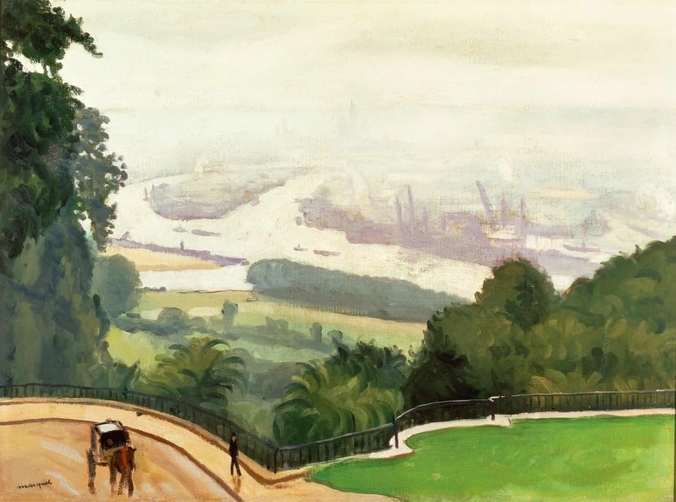 Albert Marquet Port de Rouen affiche toile impression decoracion mural