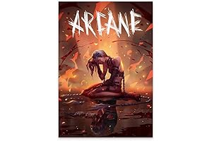 Arcane Jinx Animated Movie Poster Canvas Prints Wall Art