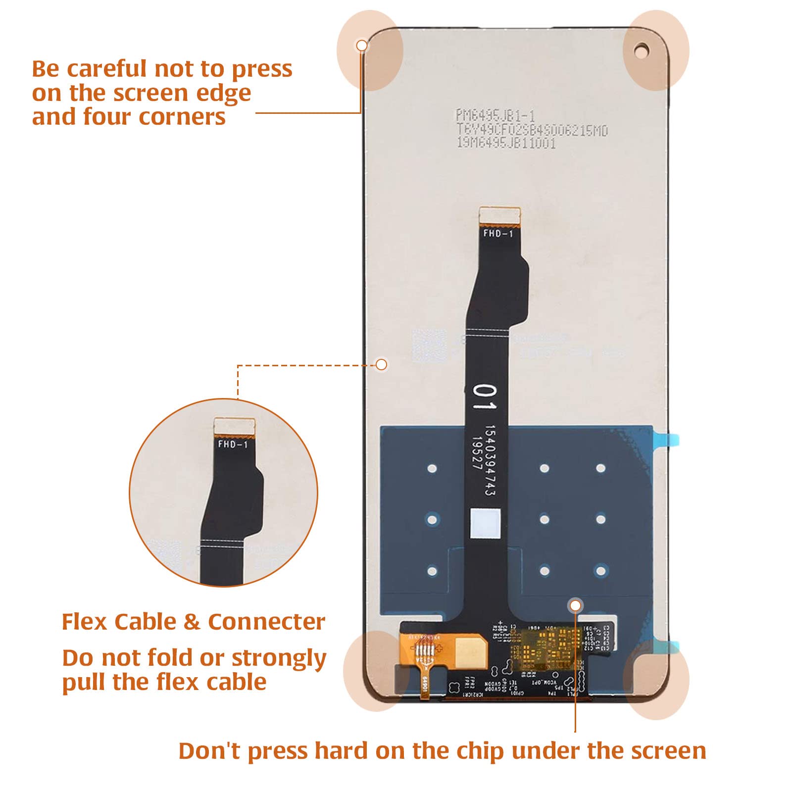 Ecran Complet Pour Huawei P40 LITE 5G Frame - CDY-NX9A CDY-N29A