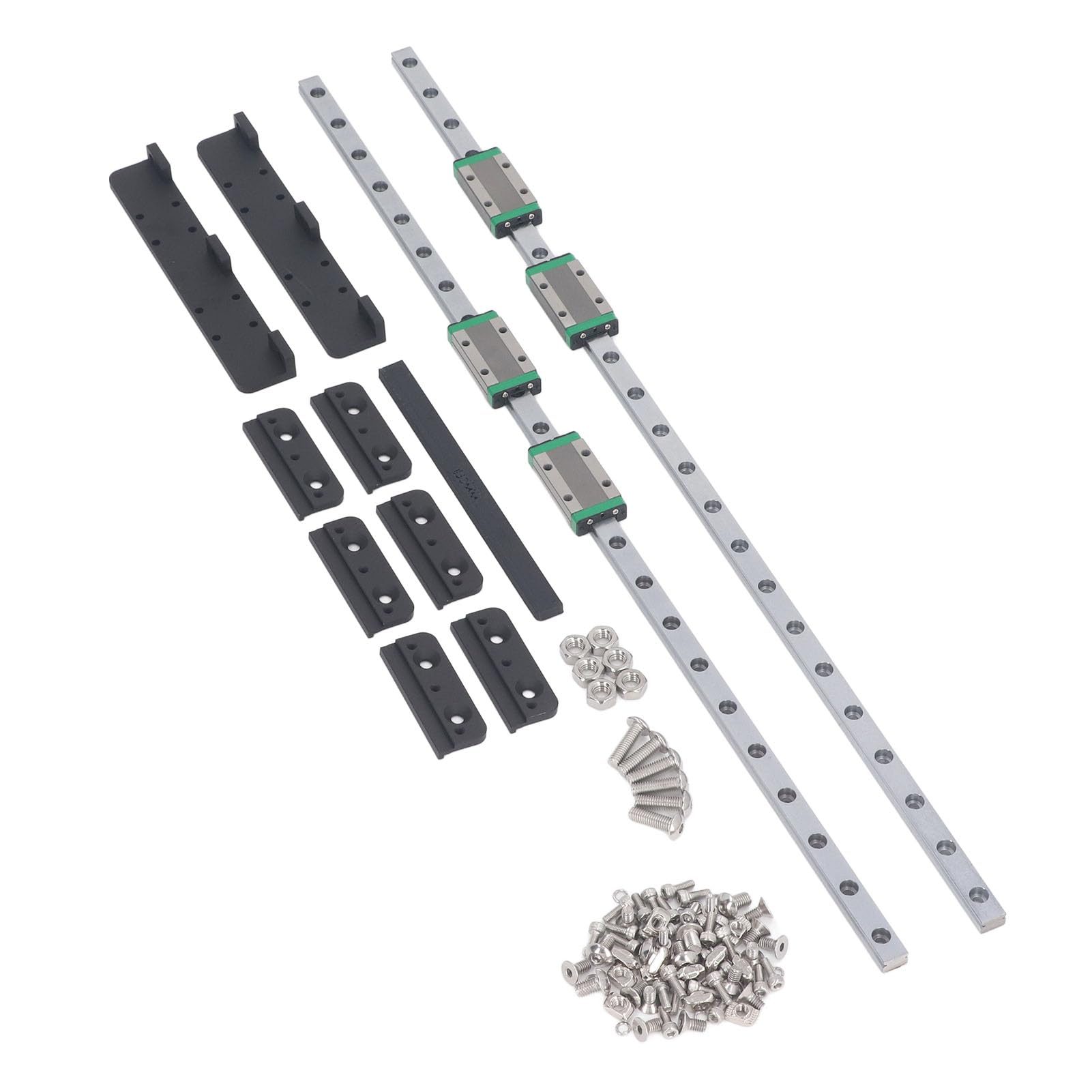 Kit de Guidage de Rail Linéaire pour Imprimante 3D, Rail Linéaire en Acier Cr à Haute Teneur en Carbone avec Mouvement Fluide pour Axes Y 3 Plus, 4 Plus, Rail de Guidage