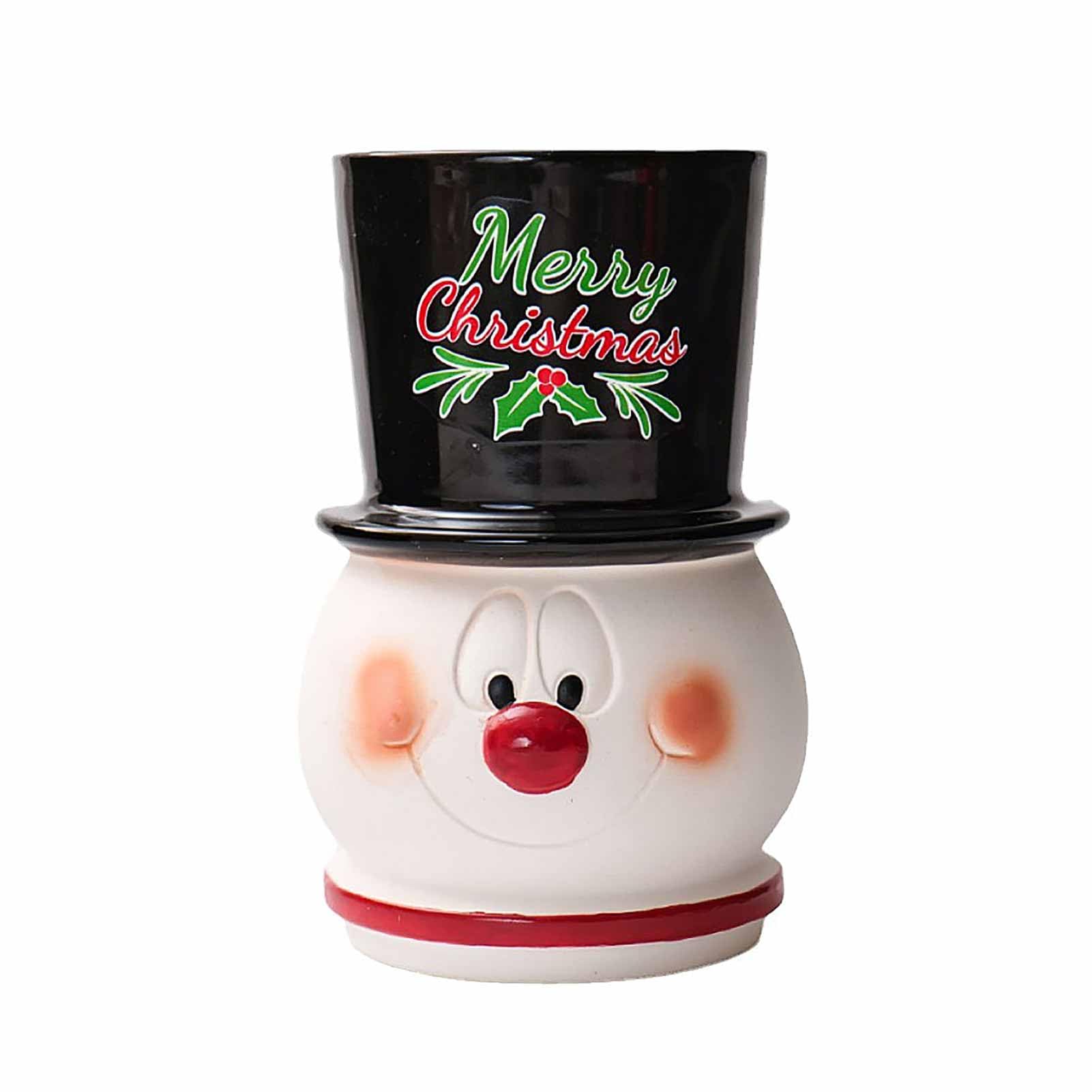 Vases de bonhomme de neige en céramique, le cadeau de décoration idéal