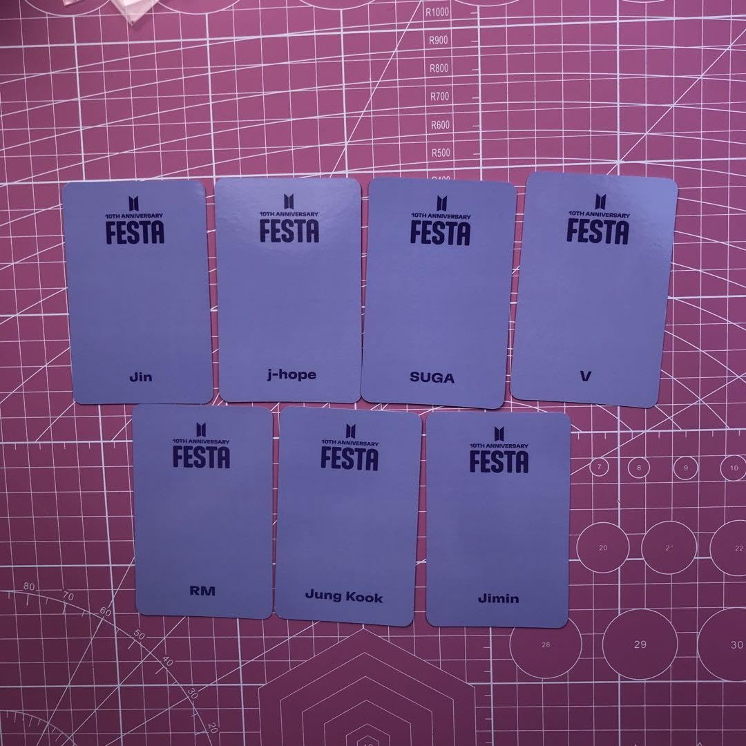 Amazon.co.jp: BTS FESTA ARMY 10周年 ラウンジ限定トレカ 7枚セット  