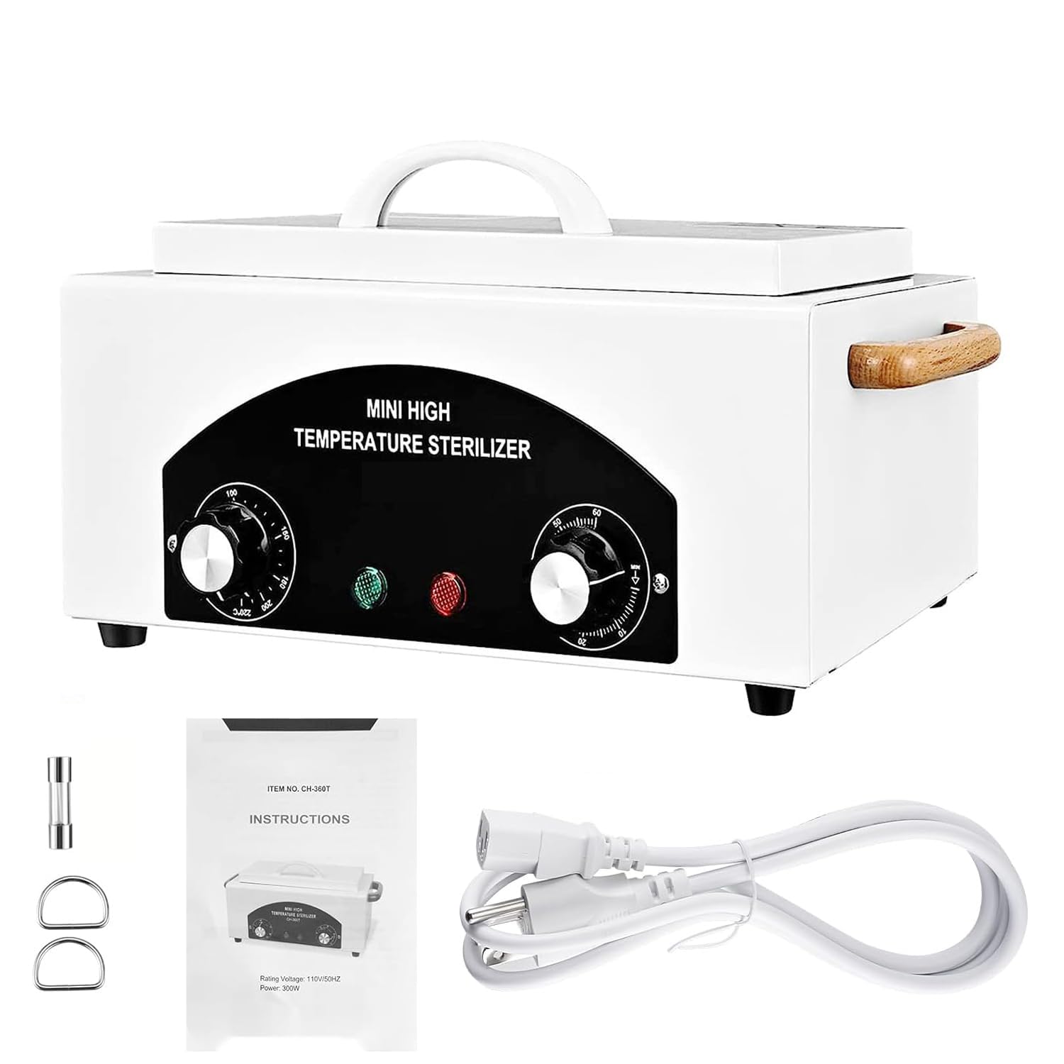 Boîte de stérilisation à chaleur sèche avec minuterie pour outils en métal de salon