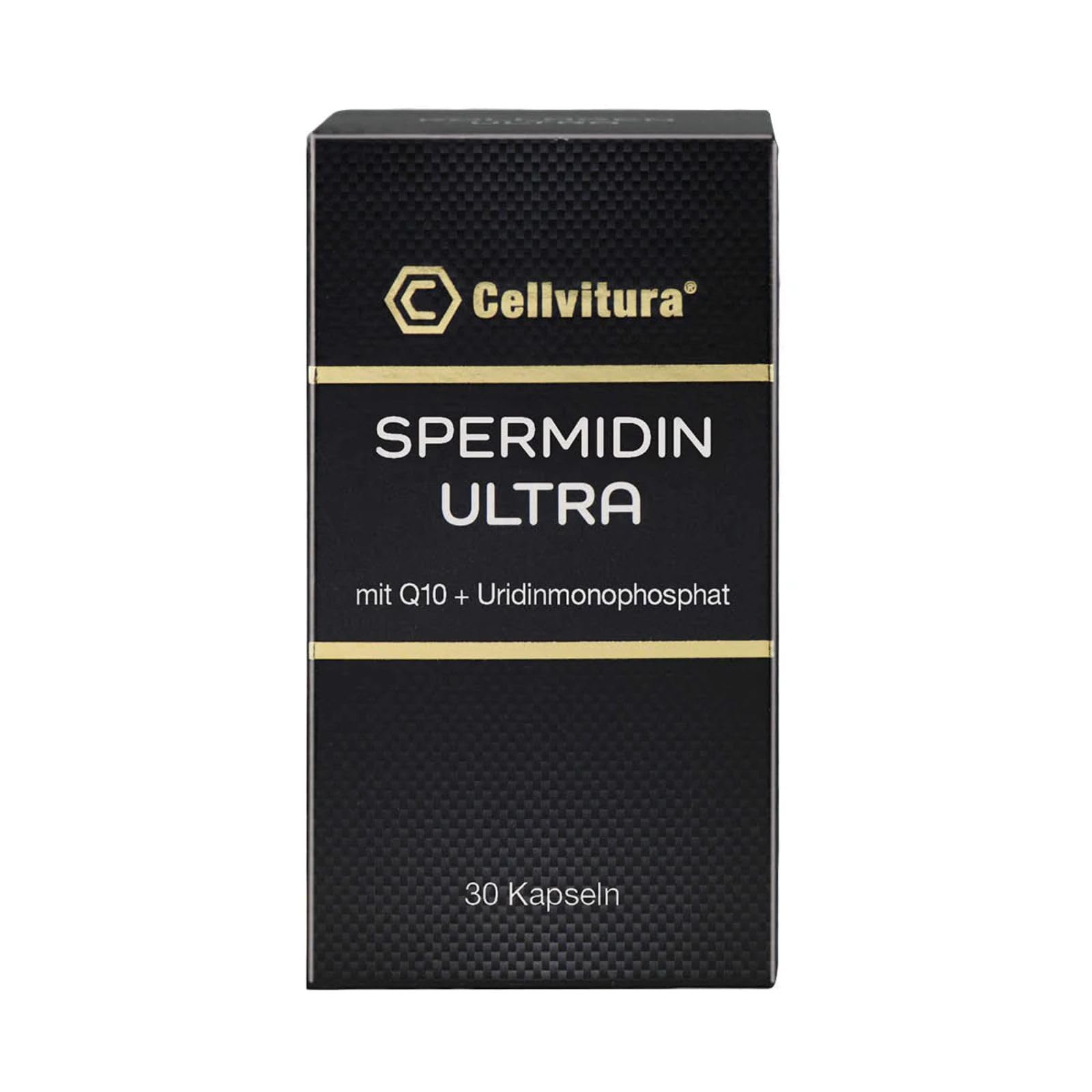 Cellvitura® Spermidin Ultra – Spermidin Kapseln mit Coenzym Q10, Weizenkeimen & Uridinmonophosphat | fermentiert & ohne unnötige Zusätze | 30 Kapseln – 1 Monat Vorrat