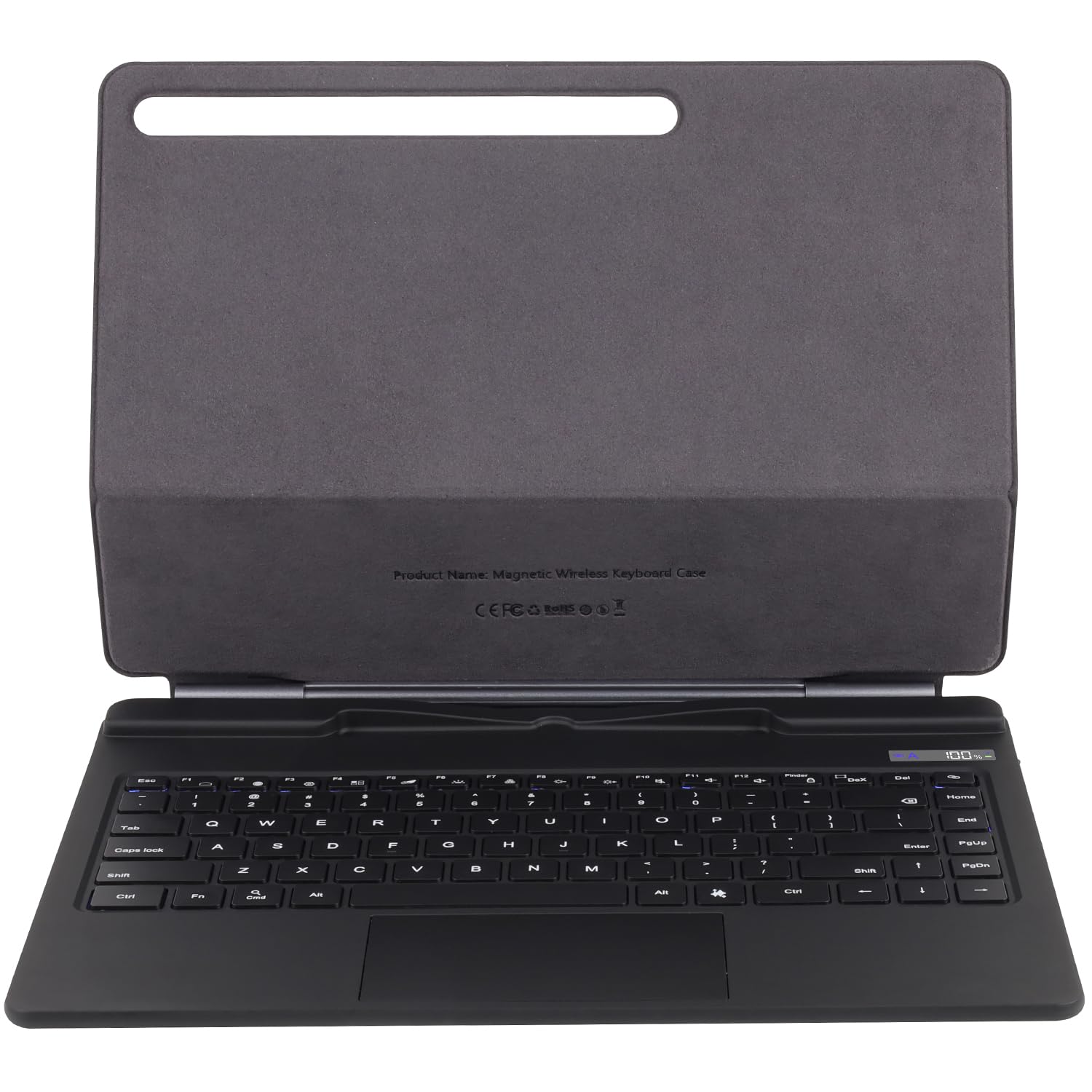 Clavier magique Bluetooth magnétique pour Samsung Galaxy Tab S11 Ultra 14,6" (SM-X930/X936B), support de clavier sans fil, souris trackpad, rétroéclairage, affichage numérique de la batterie